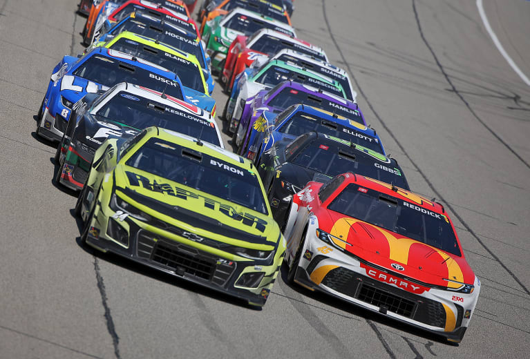 Byron survives chaos, overtimes at Michigan, finishes second